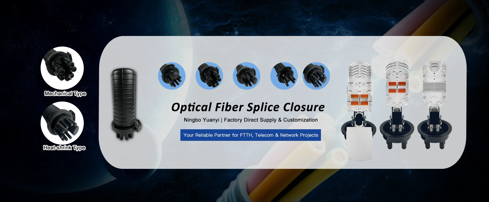 Leverantör av fiberoptisk kupolförslutning